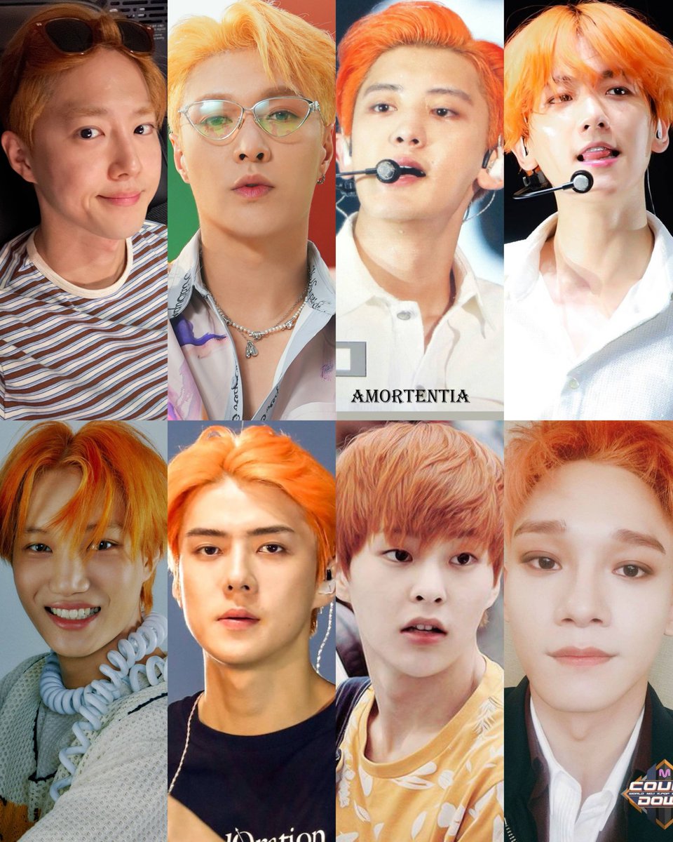EXO WITH ORANGE HAIR IS SO SEXY 🥵🔥