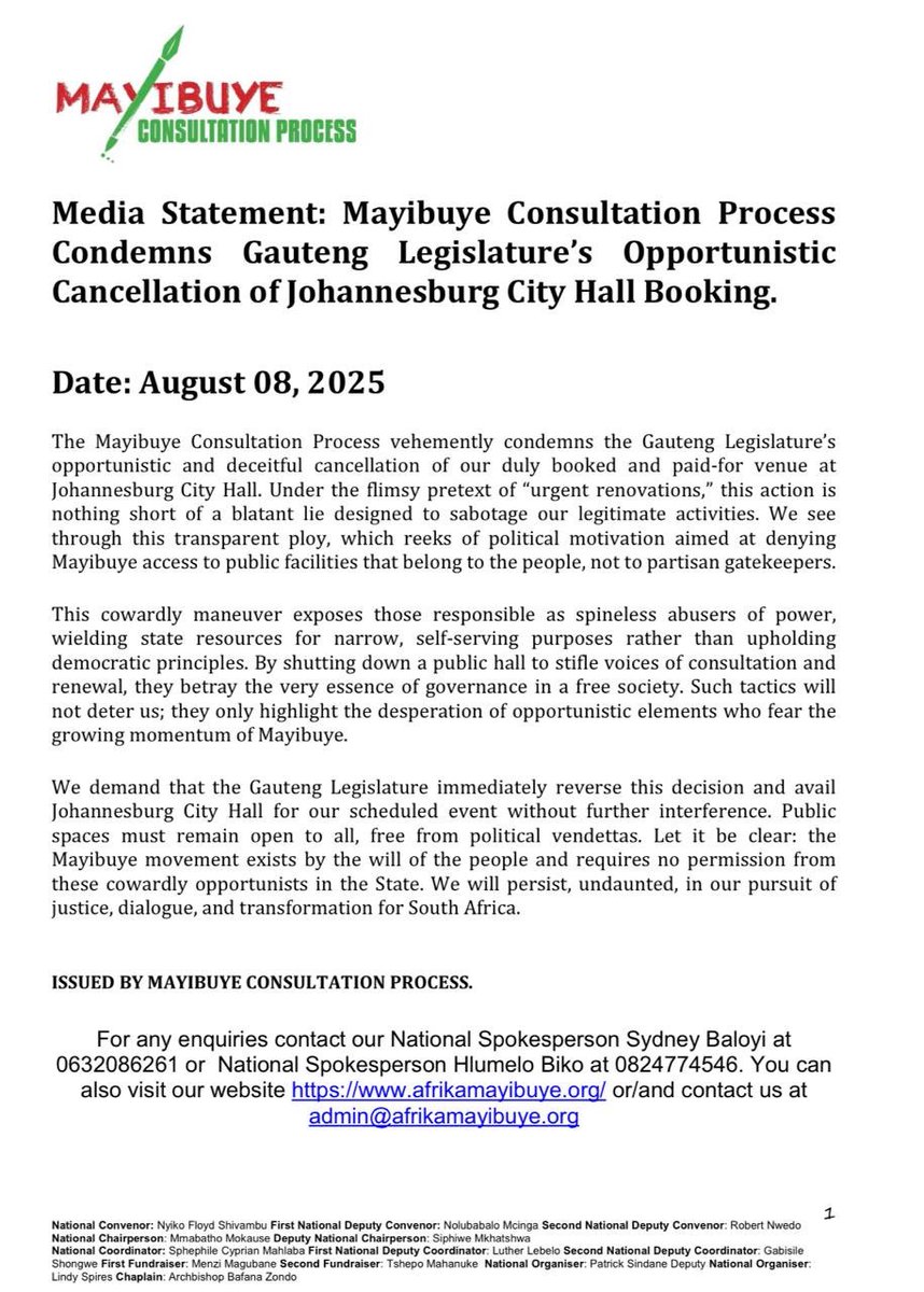 We cannot have a situation where political expression is suppressed!