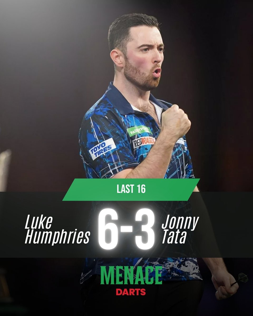 menacedartshq's tweet photo. The world number 1 edges past Jonny Tata six legs to three!π¦πΊπ¦
Follow @menacedarts for more of the latest news!π―
#AusMasters #darts #dartscommunity #dartslive #dartsnews #dartsfamily #dartsofusa #dartsplayer #dartschallenge #lukehumphries #mvg #lukelittler #damonheta #pdc https://t.co/0OURWSFoPy