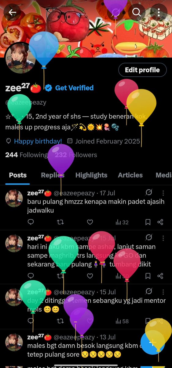 HAIIII lama ga buka akun ini, nih balon warnawarni buat kalian🎈🎈🎈🎈