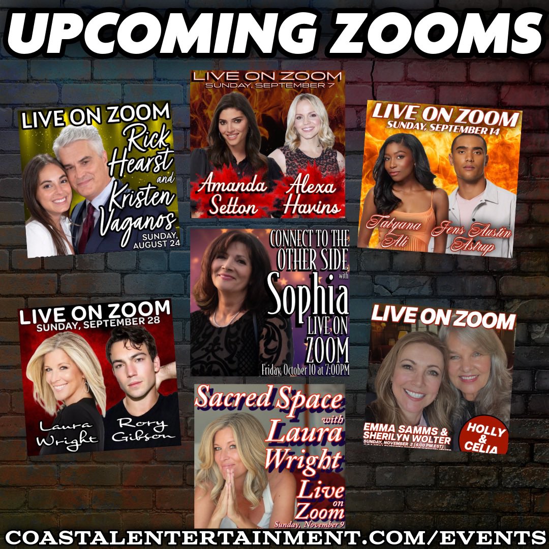 Linda Rohe (@coastalent1) on Twitter photo Our Zoom events are coming up! More great things to come! Book em up!
Next up is <a href="/rickhearst/">Rick Hearst(aka Rick Herbst)</a> and Kristen Vaganos!
CoastalEntertainment.com/Events
πππππππππππ Our Zoom events are coming up! More great things to come! Book em up!
Next up is <a href="/rickhearst/">Rick Hearst(aka Rick Herbst)</a> and Kristen Vaganos!
CoastalEntertainment.com/Events
πππππππππππ