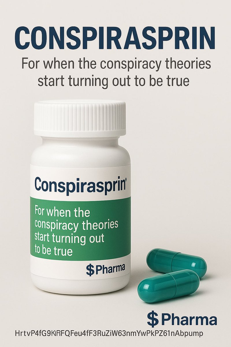 Gpharma to everyone but Bill Gates

I seem to be running out of conspirasprin even faster these days

luckily I’m covered, thanks to pharmacoin.