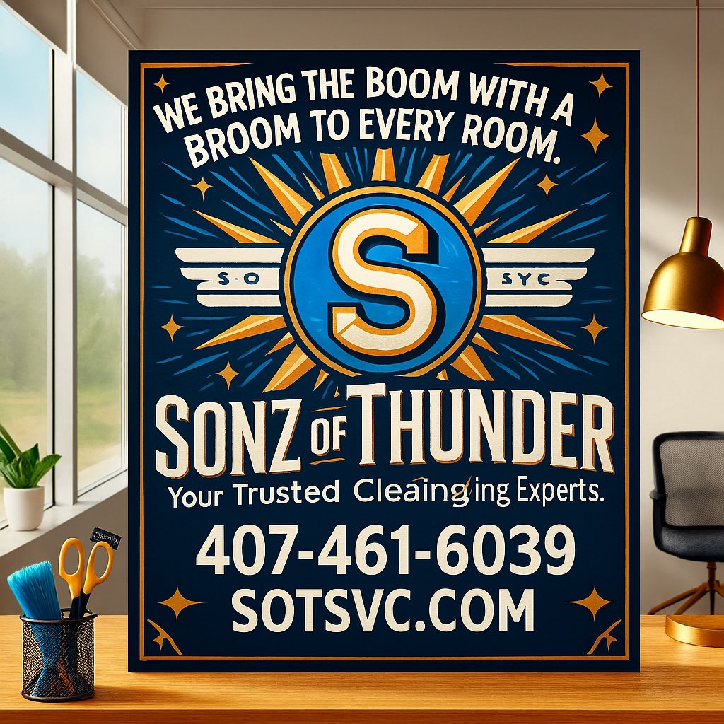 DLD14472's tweet image. Boom 💥 Broom 🧹 Room ✅
We don’t just clean—we make it thunderously spotless.
Call us now or book online to experience the power of clean!

📞 407-461-6039
🌐 SOTSVC.com
⚡ Instant Quote: Click Here
🚀 Fast Booking: Book Now

#SoClean #BoomWithABroom #WeCleanSoGood