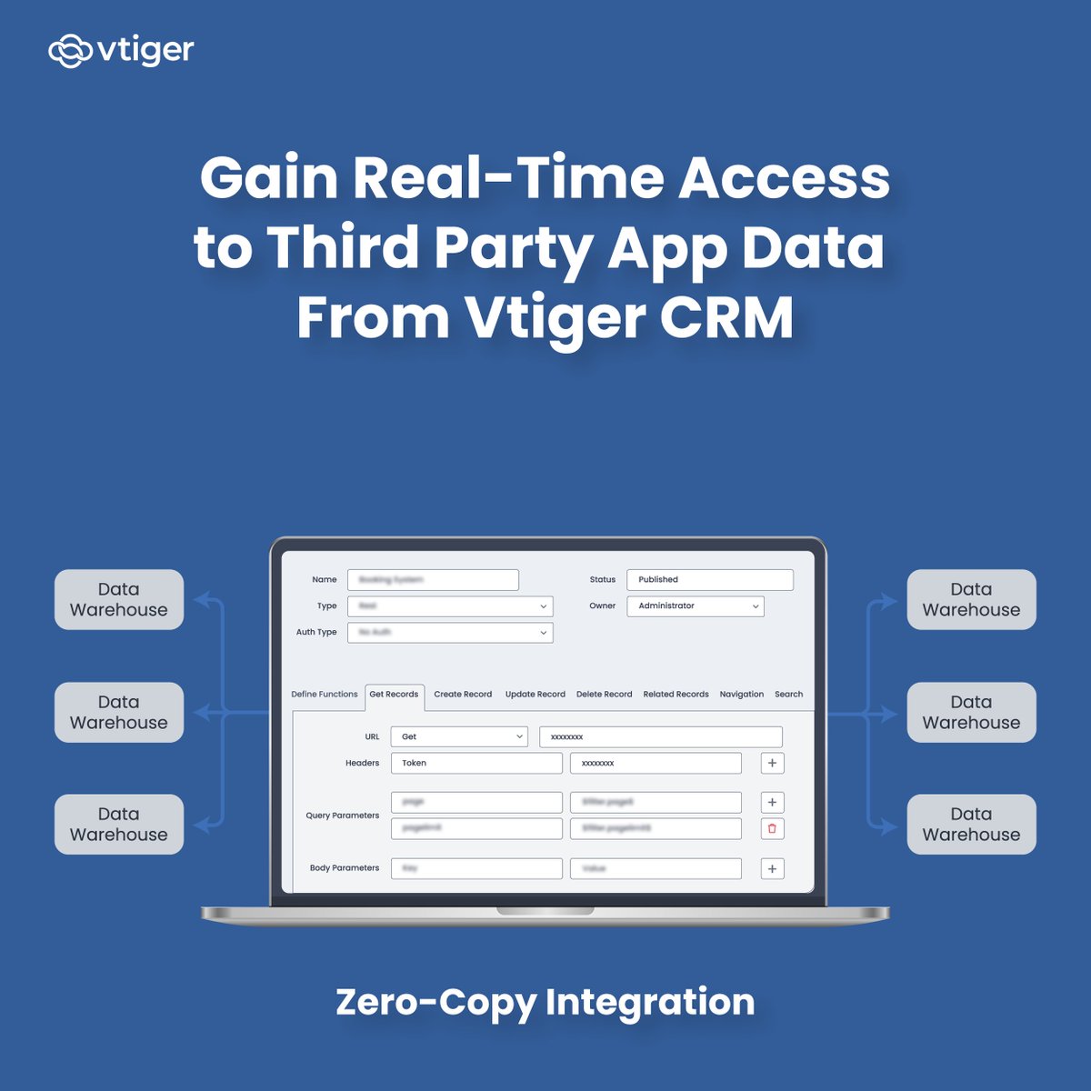 Access and display data from your favorite third-party apps directly within your CRM- with Zero Copy Integration.

Eliminating data duplication ensures better data quality, reduced storage, and more:  vcub.ly/6TZmo4QF

#CRM #VtigerCRM #DataManagement #CustomerEngagement