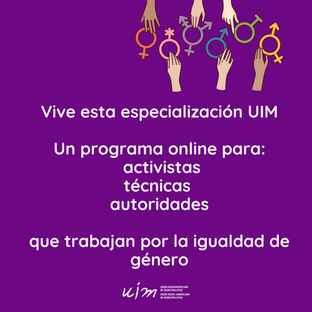 Las agendas locales de #Género no deben improvisarse
Se planifican, se gestionan y se aprenden

Especialización en Políticas Públicas con Perspectiva de Género
💻 Virtual 

Para quienes trabajan por una gestión local más justa.
🔗 pga.uimunicipalistas.org/catalogo/662