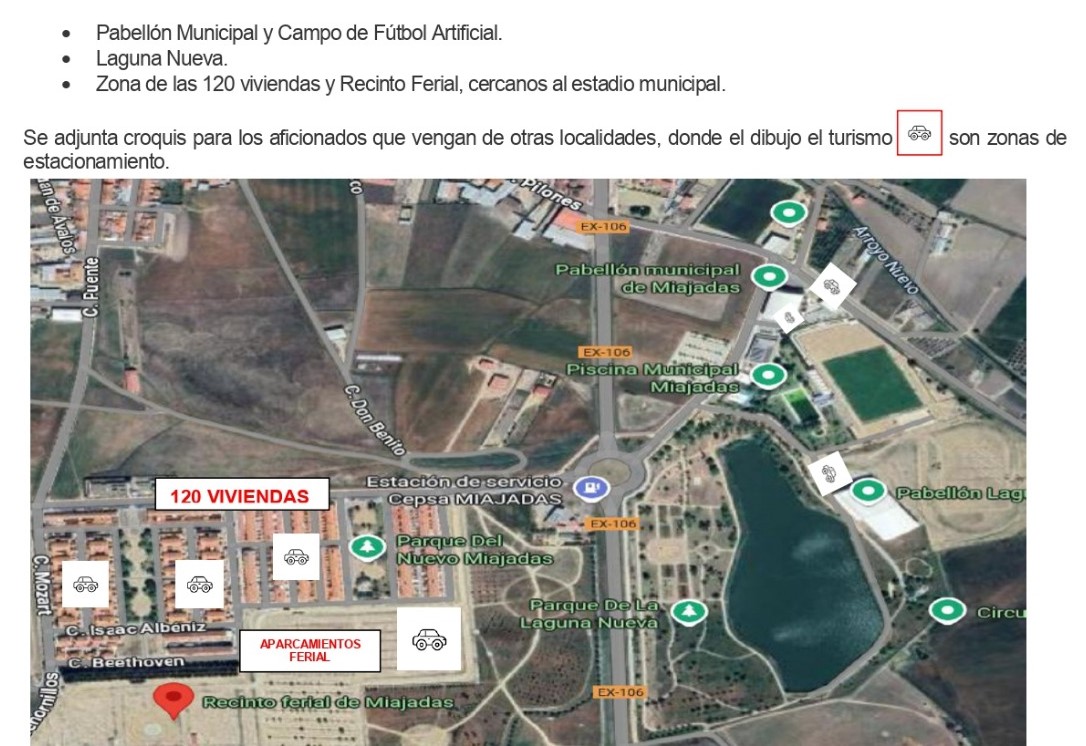 INFORMACIÓN DEL PARTIDO <a href="/Merida_AD/">A.D. Mérida</a> 🆚 <a href="/realmadrid/">Real Madrid C.F.</a> C

🎟️ Taquillas abiertas a partir de las 19:00H (5€ entrada)
🧒🏻 Menores de 14 años gratis (DNI OBLIGATORIO)
🗣️ Ir con antelación para evitar colas
🥤 Venta de vasos reutilizables 1€

Os dejamos la zona de aparcamientos 🚙