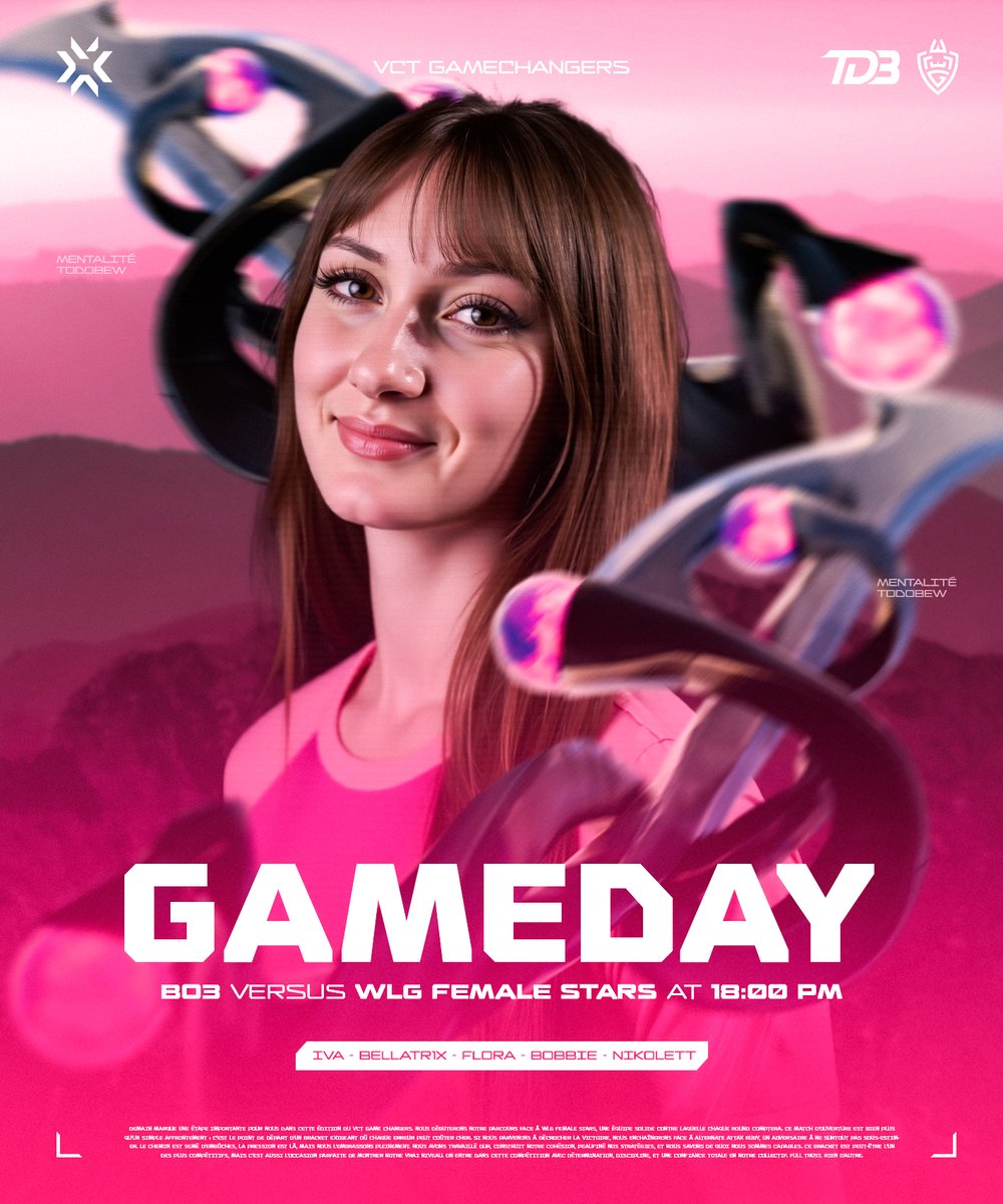 TODOBEW (@todobewesport) on Twitter photo 🩷 | Ce soir à 18h, premier match des playoffs. Nos championnes sont prêtes, la guerre a commencé !
🆚 | <a href="/WLGgr/">WLGaming Esports</a>  
🎙️ | <a href="/JuniorLeJ_/">Junior 📀#TODOBEW</a> 🩷 | Ce soir à 18h, premier match des playoffs. Nos championnes sont prêtes, la guerre a commencé !
🆚 | <a href="/WLGgr/">WLGaming Esports</a>  
🎙️ | <a href="/JuniorLeJ_/">Junior 📀#TODOBEW</a>