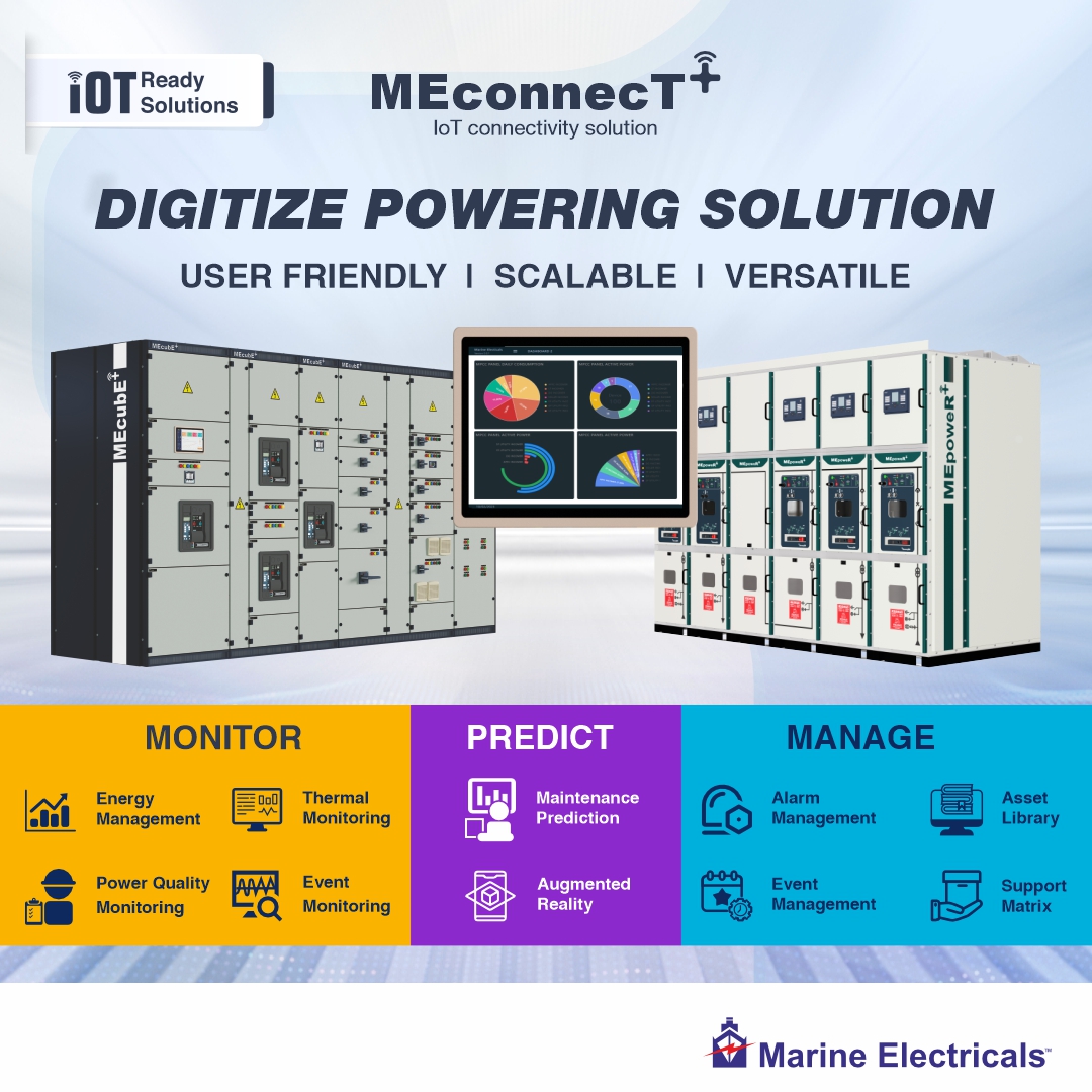MEIPL_India's tweet photo. MEconnecT – Our all-in-one IoT solution that makes infrastructure smarter, safer, and scalable.
#MarineElectricals #Marine #Electricals #IoTSolutions #IndustrialAutomation #EnergyEfficiency #MEconnecT https://t.co/H3FYPo8Yx0