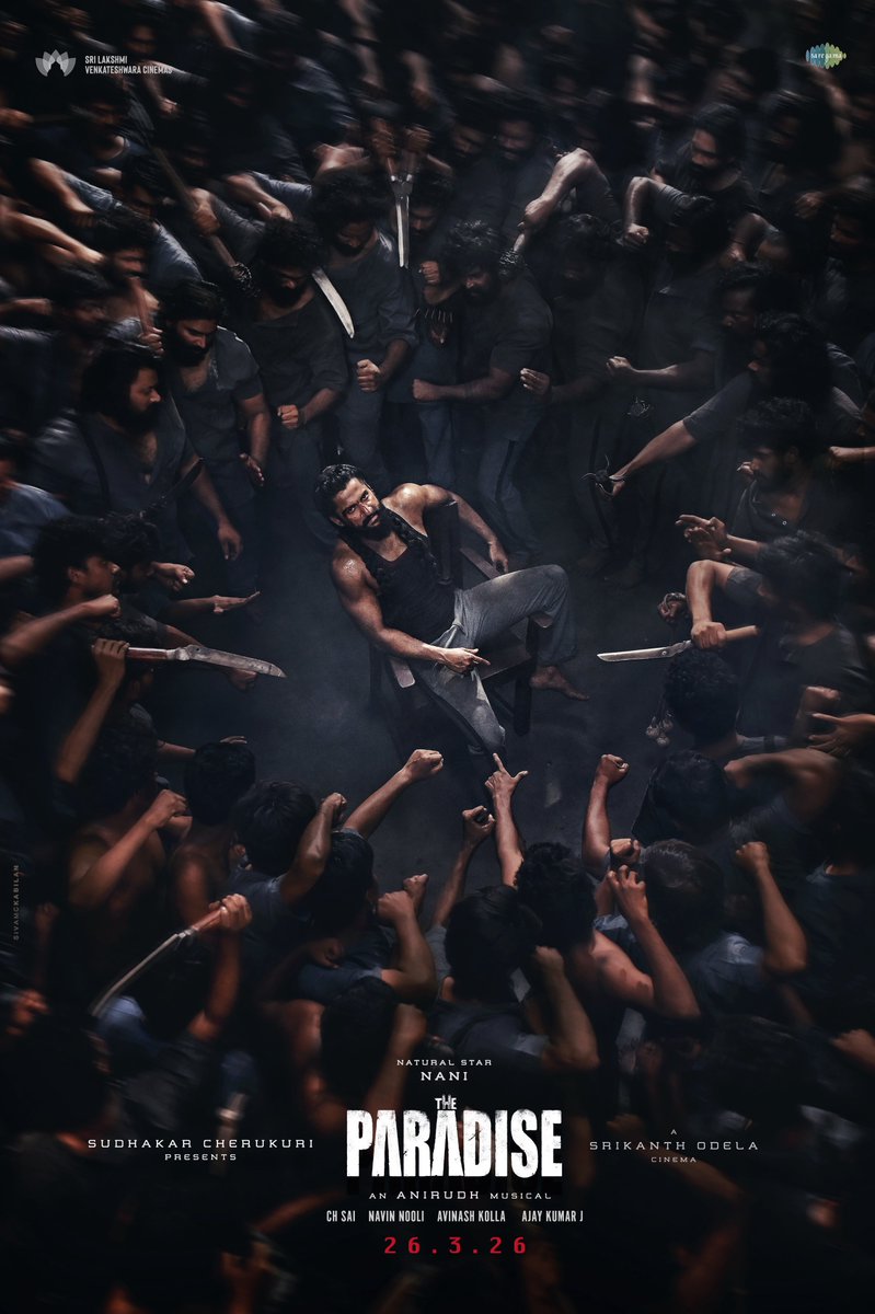 Nani (@nameisnani) on Twitter photo His game/ వాడి తీరు
I ain’t moving an inch. Bring the war to me. Waiting..
#THEPARADISE
<a href="/odela_srikanth/">Srikanth Odela</a> <a href="/anirudhofficial/">Anirudh Ravichander</a> <a href="/Dop_Sai/">Ch.Sai</a> <a href="/NavinNooli/">Navin Nooli</a> <a href="/artkolla/">Kolla Avinash</a> <a href="/kabilanchelliah/">Sivam C Kabilan</a> <a href="/SLVCinemasOffl/">SLV Cinemas</a> His game/ వాడి తీరు
I ain’t moving an inch. Bring the war to me. Waiting..
#THEPARADISE
<a href="/odela_srikanth/">Srikanth Odela</a> <a href="/anirudhofficial/">Anirudh Ravichander</a> <a href="/Dop_Sai/">Ch.Sai</a> <a href="/NavinNooli/">Navin Nooli</a> <a href="/artkolla/">Kolla Avinash</a> <a href="/kabilanchelliah/">Sivam C Kabilan</a> <a href="/SLVCinemasOffl/">SLV Cinemas</a>