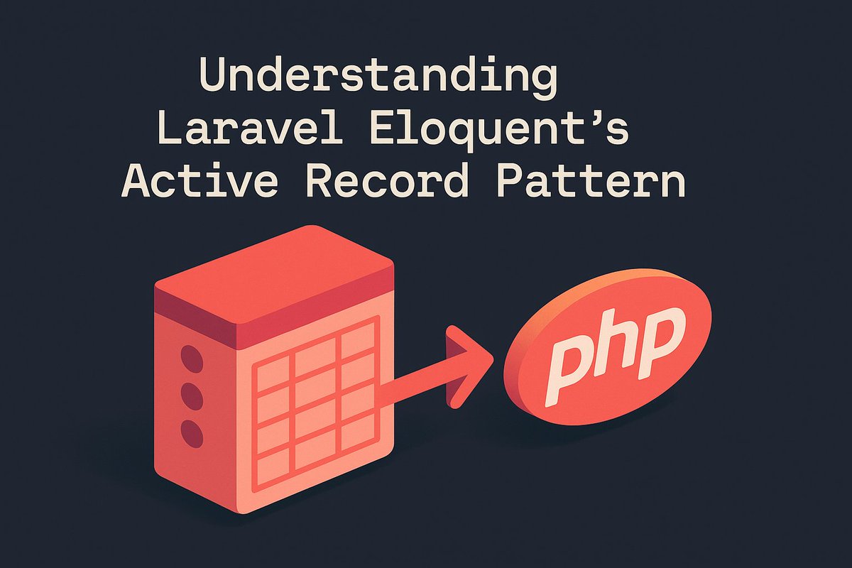 wendell_adriel's tweet image. BLOG ARTICLE 🚀
As Laravel developers, we deal with Eloquent every day. Eloquent is very powerful and very magical.
But do you understand the mechanics behind it?
In this article, I'll explain about the Active Record pattern, the source of the power and magic of Eloquent! 👇