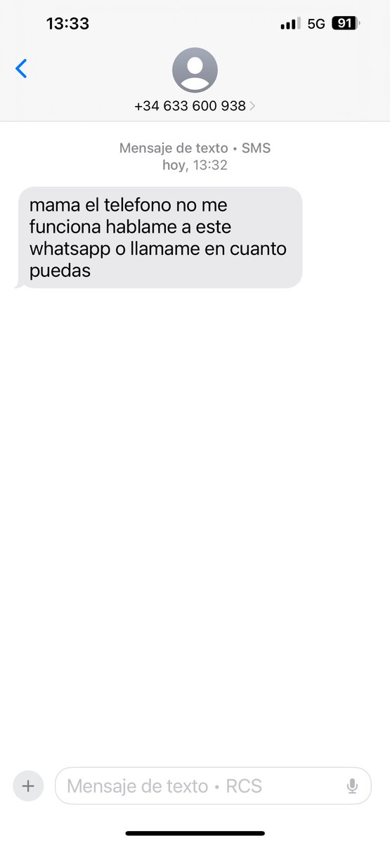 rakelcf's tweet photo. He recibido este SMS, claramente es un fraude. Como lo puedo denunciar? https://t.co/rAblSbaMDv