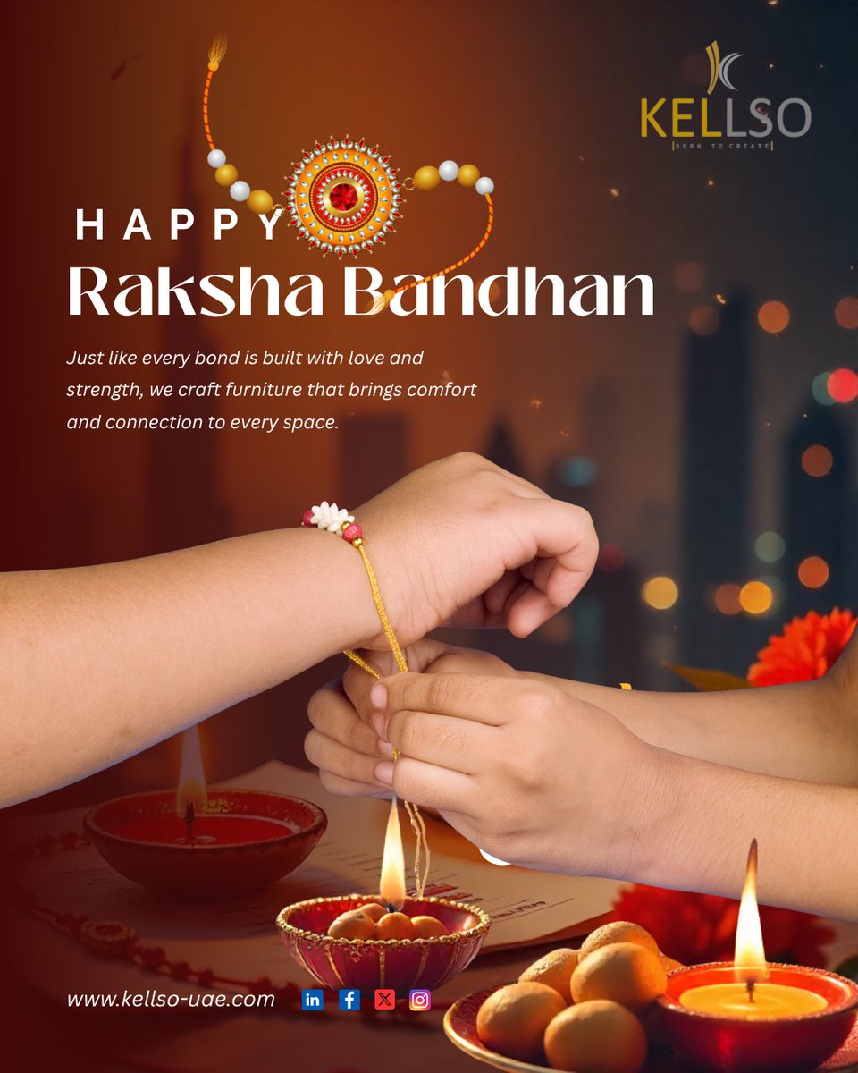 kellso_uae's tweet image. Raksha Bandhan – Love That Protects 💛

On this special day, honor the lifelong promise of care and protection between brothers and sisters. Wishing you all a joyful Raksha Bandhan!

🌐  kellso-uae.com

#kellsouae #rakshabandhan #loveandprotection #siblingsbond