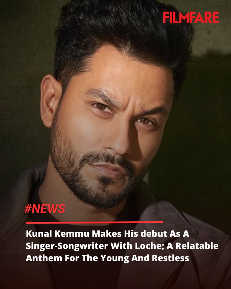 filmfare's tweet photo. #KunalKemmu now ventures into the world of music with the release of his debut single, #Loche. Written and performed by Kunal himself, Loche offers a refreshingly candid and humorous reflection on the unpredictability of young adulthood.

Speaking about the track, Kunal Kemmu shared, “Loche is really a piece of my life and I think a lot of others will see theirs in it too. It’s about those little everyday things that throw us off course but also make life interesting. I didn’t want to paint a perfect picture I wanted to sing about the mess, the madness, and the fun in not having it all figured out.”

#Celebs #News