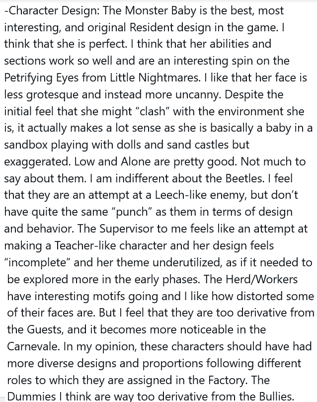 MadDoctorRaven's tweet photo. People often ask me what I think of Little Nightmares 3 and its design. So, I've decided to write my opinions and the criticism I have for it so far. This is not an attack on anyone. These are MY opinions and they might change once I play the game. 

#LittleNightmares3 https://t.co/KgYBNtlqNj