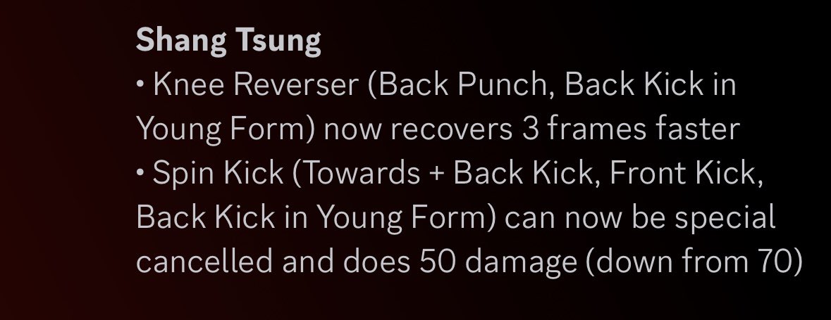 Well at least the cyrax matchup isn’t unplayable anymore