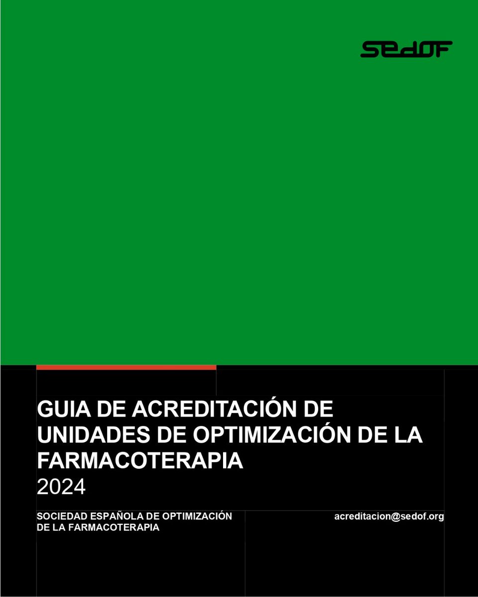 📢 Desde SEDOF lanzamos la Guía de Acreditación de Unidades de Optimización de la Farmacoterapia:

Una herramienta clave para avanzar hacia una práctica clínica unificada, rigurosa y centrada en la experiencia del paciente, con el objetivo de poder desarrollarla con excelencia.