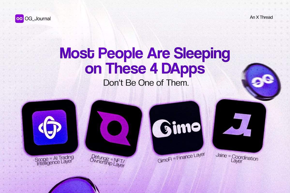Mina Twice Crypto (@minaricrypto) on Twitter photo 0G dApps you should watch
Don't sleep on these gems! The <a href="/0G_labs/">0G Labs (ร,G) - AI L1</a> ecosystem is packed with innovation.
These dApps are the future
Here are four dApps that are building something special on #0G:
๐ Scope: The AI Trading Intelligence Layer
๐ Defungiz: An iNFT Marketplace built 0G dApps you should watch
Don't sleep on these gems! The <a href="/0G_labs/">0G Labs (ร,G) - AI L1</a> ecosystem is packed with innovation.
These dApps are the future
Here are four dApps that are building something special on #0G:
๐ Scope: The AI Trading Intelligence Layer
๐ Defungiz: An iNFT Marketplace built