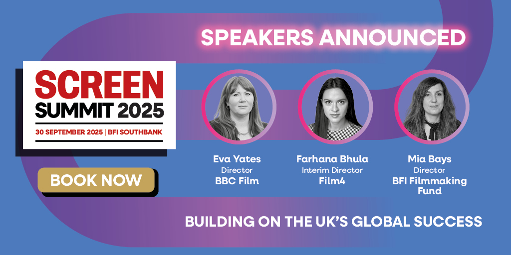 Don't miss <a href="/BBCFilm/">BBC Film</a>, <a href="/Film4Production/">Film4 Productions</a> &amp; <a href="/BFI/">BFI</a> Filmmaking Fund at #ScreenSummit25!

These three highly influential film production &amp; dev execs will discuss their priorities for supporting UK films &amp; talent, the impact of the introduction of the Independent Film Tax Credit &amp; more!