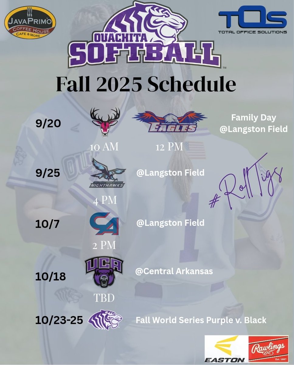 Fall softball, anyone?

Yes, please!

#RollTigs 🐅