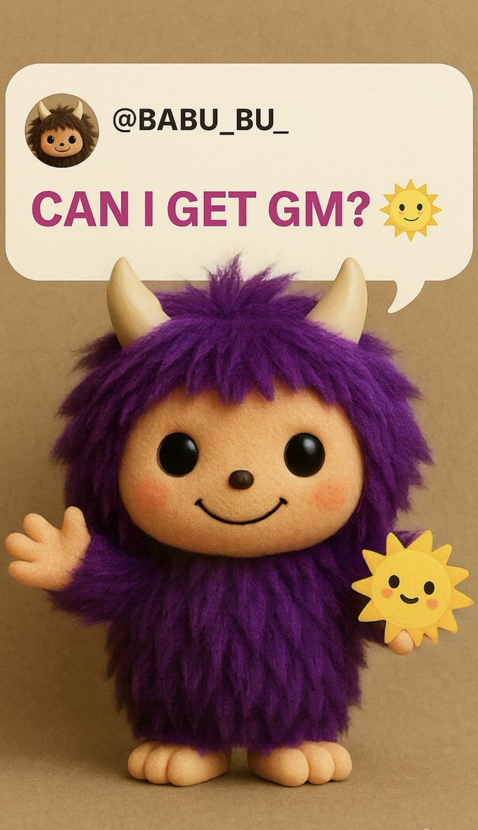 Babu_Bu_'s tweet photo. $BABUBU: "Can I get a GM?" โ๏ธ
GM from the real ones only ๐ปโโ๏ธ๐
Drop it loud and bullish below โฌ๏ธ
#GM #BABUBU #Crypto #MemeCoin https://t.co/Kr5UrkHX0G