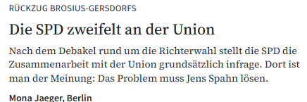 Für die SPD sind ganz grundsätzlich immer die anderen schuld.