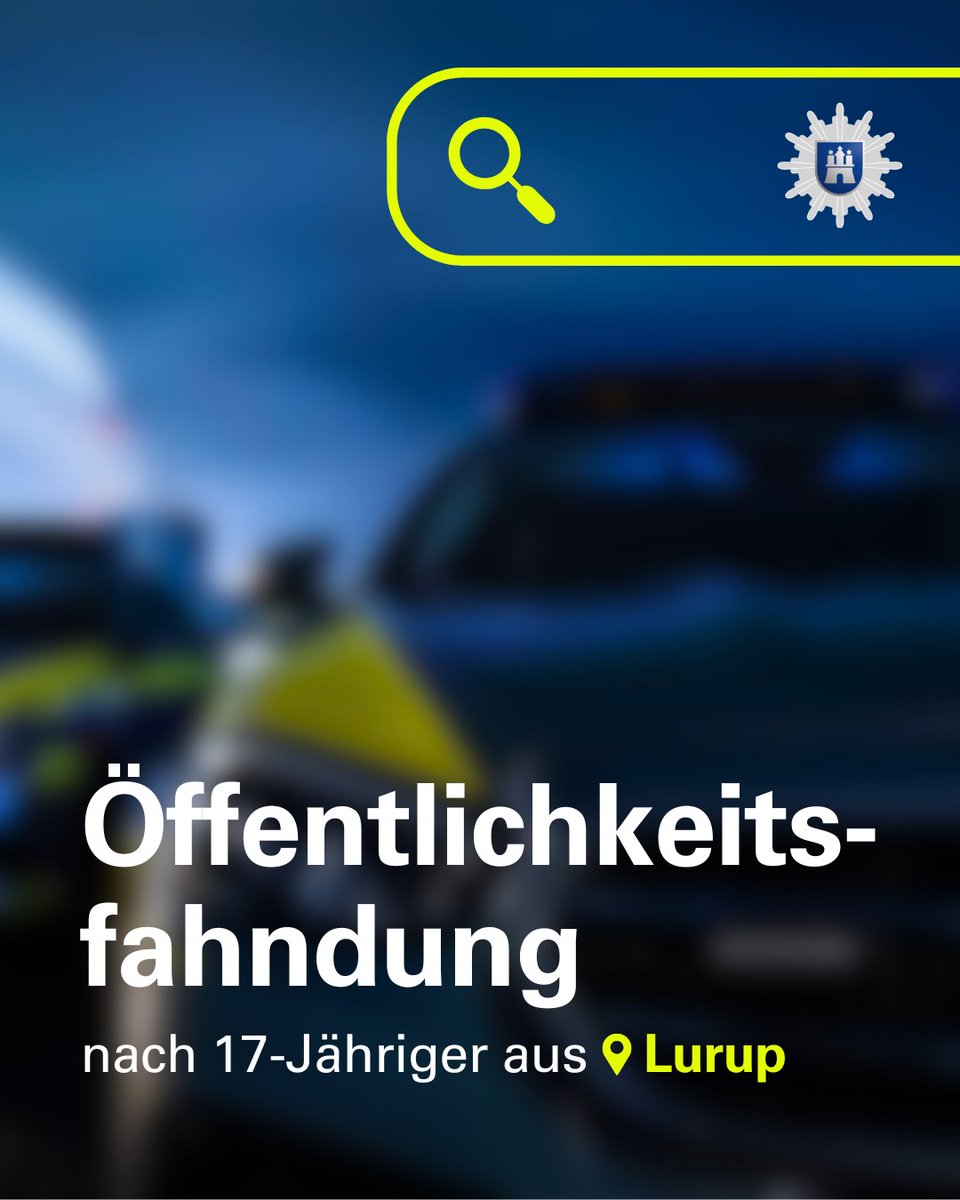 #Öffentlichkeitsfahndung nach 17-Jähriger aus #Lurup

📆seit 06.08.2025, 12:00 Uhr
📍 Lurup, Wilsdorfallee

Mit Hilfe der Veröffentlichung von Lichtbildern suchen wir öffentlich nach der 17-Jährigen und bitten um Hinweise aus der Bevölkerung.

Lichtbild &amp; Details: