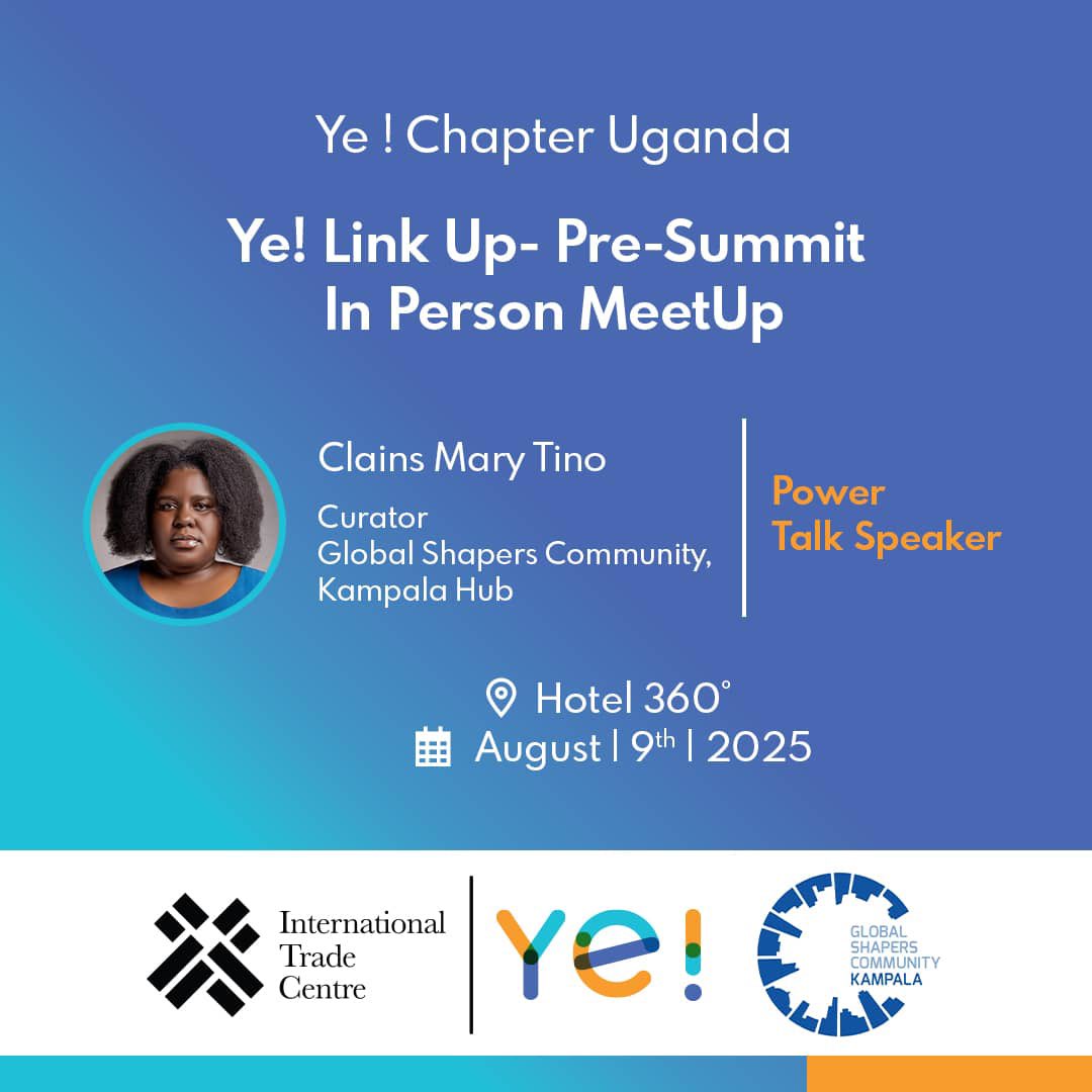 I’m excited to be speaking at the Ye! Uganda Chapter x Global Shapers Community, Kampala Hub Pre-Summit, the perfect build-up to the Ye! Summit on International Youth Day 2025! We will gather with leaders to spotlight how young people are building a better future. #yesummit2025