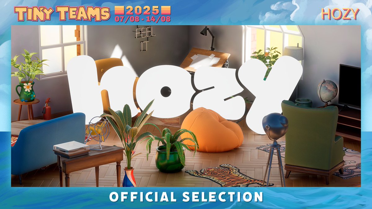 A reminder that Hozy is part of #tinyteams2025 from @tinyteamsfest✨ 

You can find out more in our Steam post about the event, here: store.steampowered.com/news/app/33262…