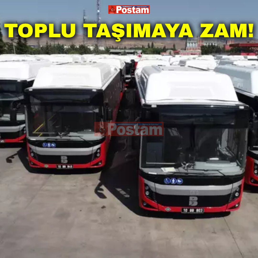 🌟TOPLU TAŞIMAYA ZAM!

Bugünden itibaren toplu taşıma araçlarında  kartsız biniş 31 TL oldu.