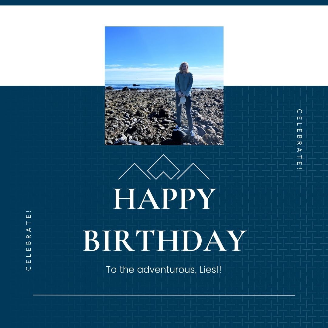 Happy birthday, Liesl!  

✨ May your next year take you on all the adventures you want to enjoy. ✨