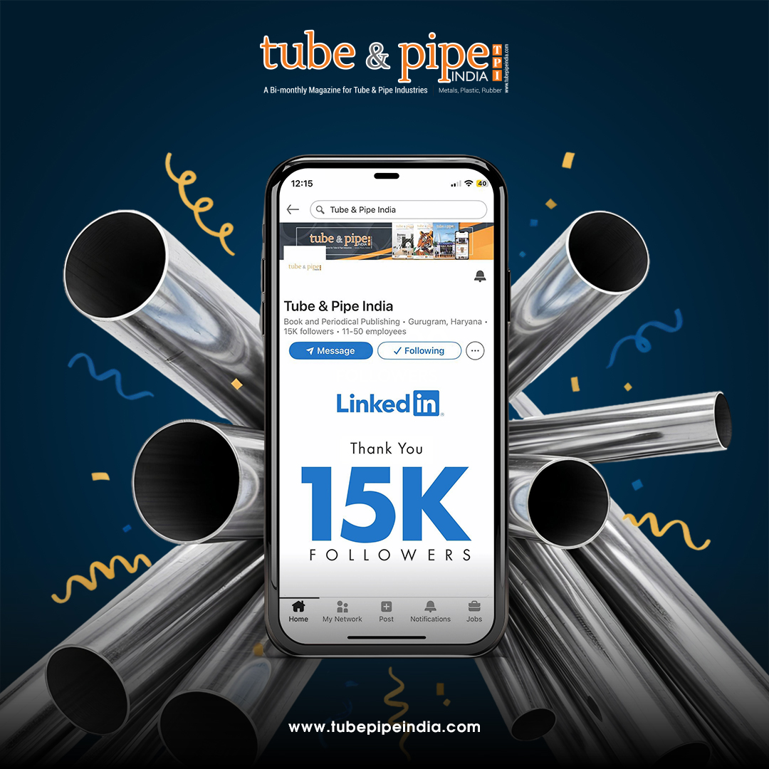 tubepipeindia's tweet image. We are excited to share that @TubePipeIndiarecently hit the 15000+ follower mark on our #LinkedInPage.

Not a ‘follower’ yet? Join us now on LinkedIn: linkedin.com/company/tube-p…

#TubePipeIndia #Followers #LinkedinFollowers #TubeAndPipe #IndustryNews #Tube #Pipe #TPI #15K