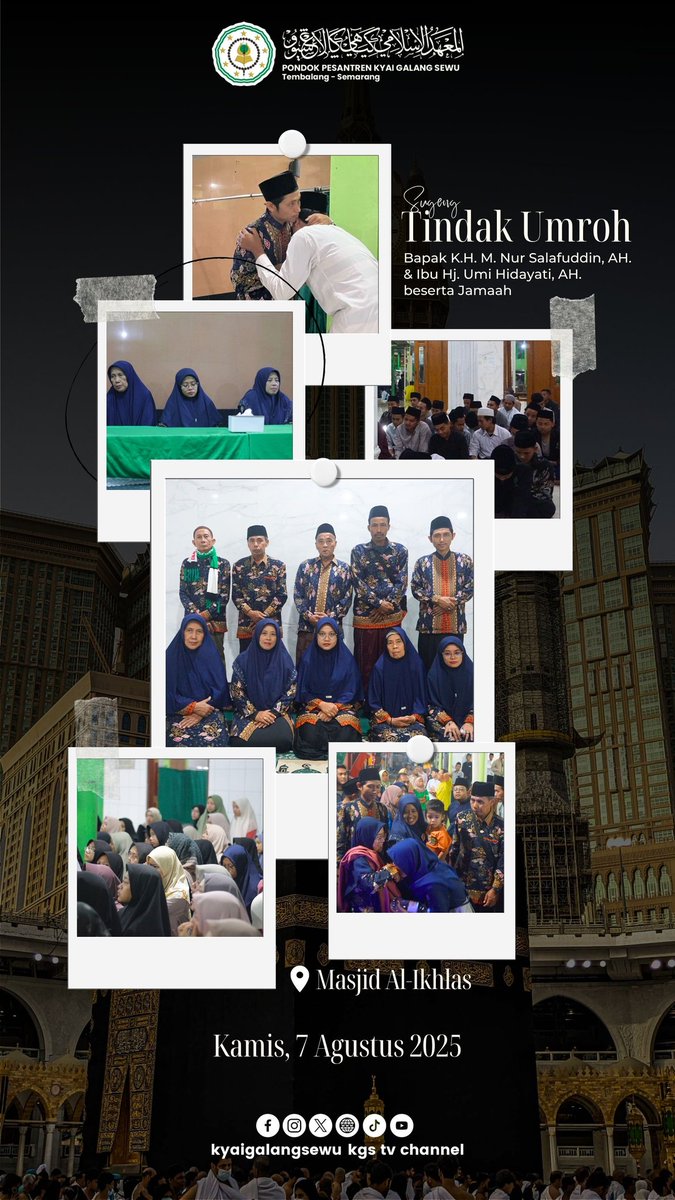 Sugeng Tindak Umrah Bapak K.H. M. Nur Salafuddi, AH. &amp; Ibu Nyai Hj. Umi Hidayati, AH. 🌺