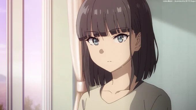◤あらすじ&amp;先行カット公開◢ 第7話「ヒルベルト空間の彼方から」 「#夢見る」で検索すると「中学の同窓会に参加した」という夢の書込みが。郁実も同窓会の夢を見ており、傷害事件を起こして警察に捕まるというものだった... 8/16㈯23:30~放送&amp;配信 #青ブタ #青ブタアニメ