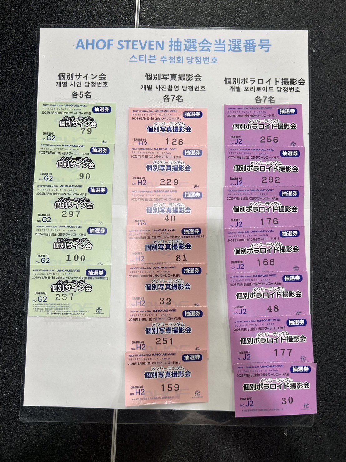 AHOF アホプ シュアイボ debut showcase トレカ ショケ AHOF アホプ ダイスケ debut showcase ショケ トレカ - メルカリ