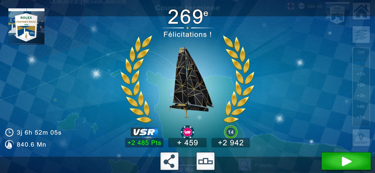 Une belle place en PDD sur la <a href="/RolexFastnet_Ch/">Rolex Fastnet Race - Cherbourg</a> ! Juste avant les vacances 🏖️😎 Bravo à <a href="/ay_rth/">ay_rth - BFC</a> pour sa 12e place et à <a href="/Arylla_Inc/">Arylla</a> pour sa victoire 👏 <a href="/VirtualRegatta/">Virtual Regatta</a> <a href="/TeamBFC_VRO/">Team Bourgogne-Franche-Comté</a>