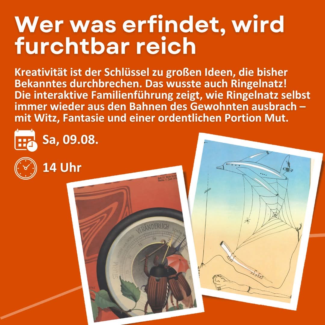 Am Samstag, 14 Uhr, im Museum #Wurzen ...
#Ringelnatz #RingelnatzSommer