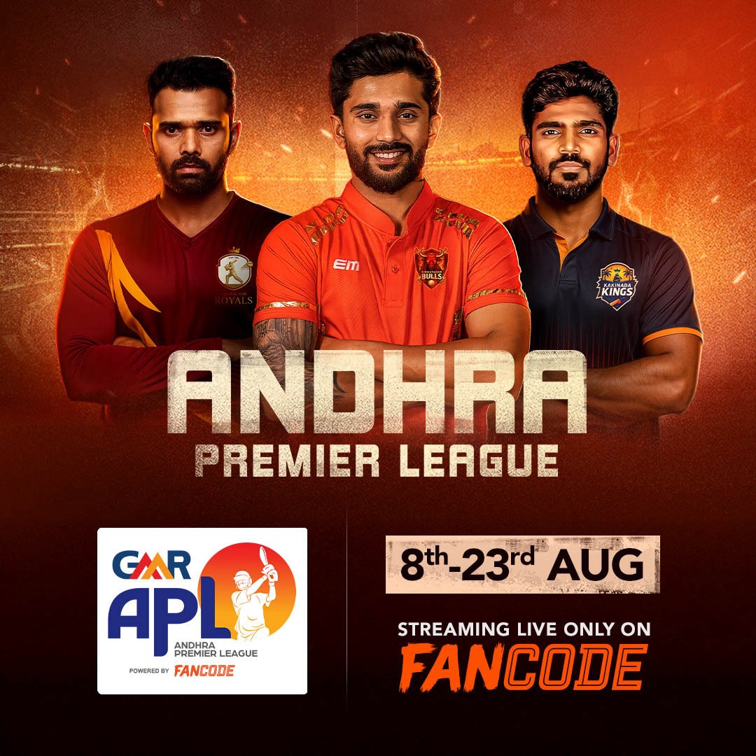 CricSuperFan's tweet image. Watch out for Muvvala Yuvan, SDN Vara Prasad, and Gutta Rohit—three names that could dominate the headlines this APL. They’ve got the numbers, the shots, and now the platform. A big season could change everything.
Watch Live on FanCode - fancode.onelink.me/tTJR/8xqade8u
#APL #APLonFanCode