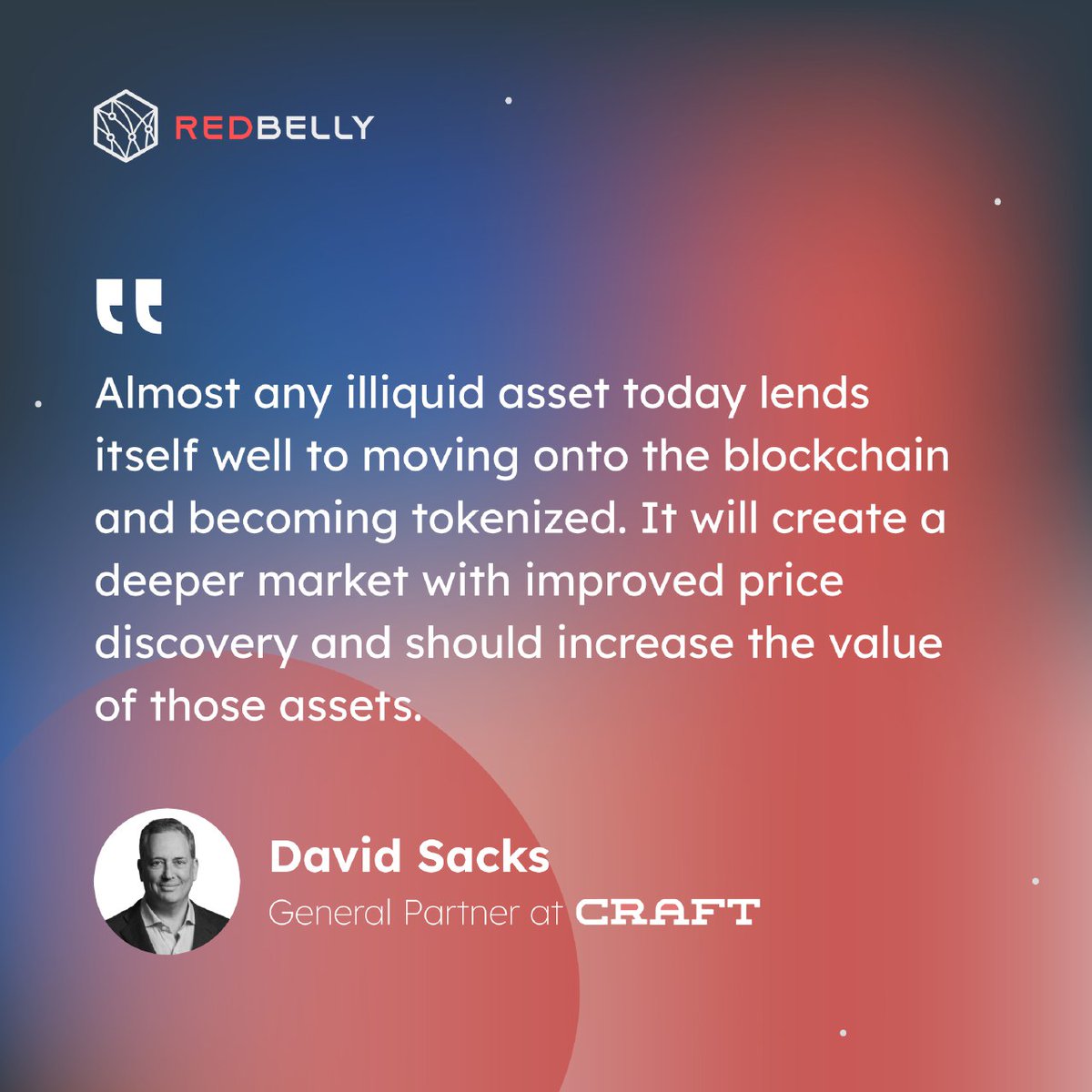 Tokenisation is the future... and it's not just us who think so. 

The game is changing.