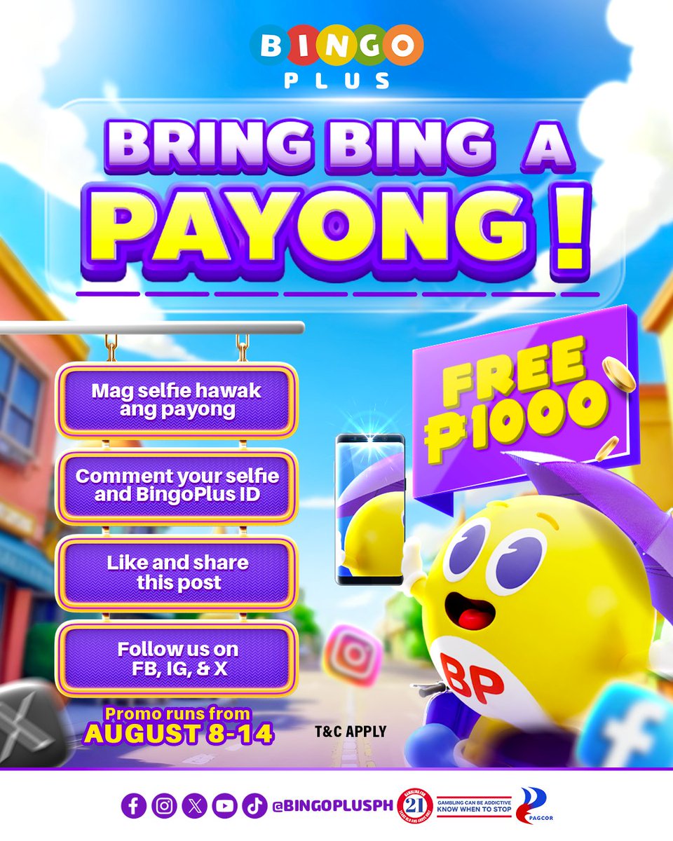 Bingoplusph's tweet photo. FOR SURE MERON KAYO NITO! 🌂 https://t.co/LE4dK5zeVZ