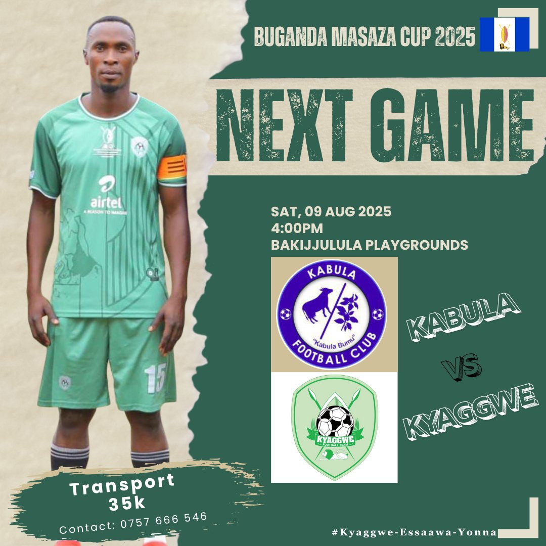 Abangeeee
Enjovu yiino ekomyewo wikeendi eno
Eri ku top yeeyagala
#KabulaVsKyaggwe
#KyaggweEssaawaYonna