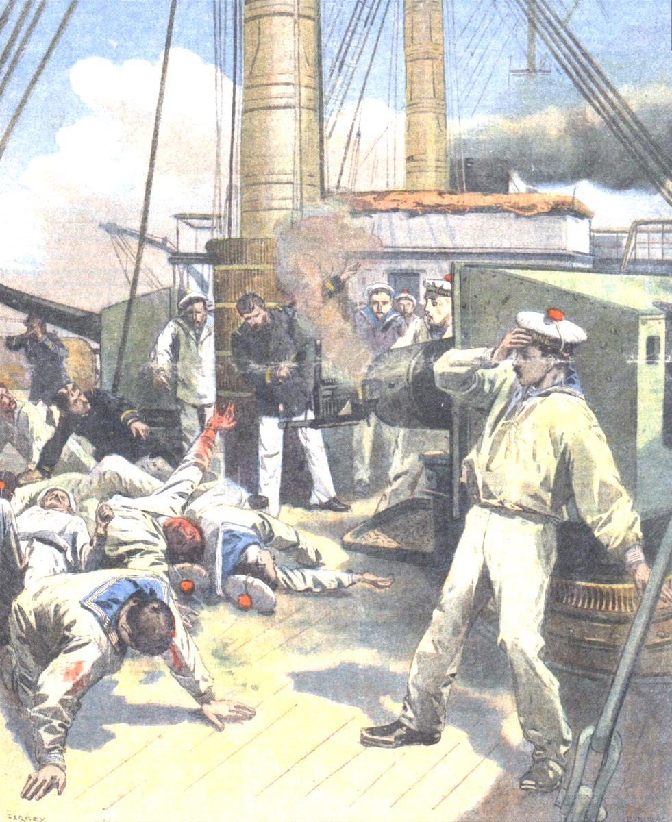 Lors d'une séance de tirs aux Salins d’Hyères le 10 août 1908, la culasse d’une des pièces de 164mm du vaisseau école de canonnage LA COURONNE est projetée en arrière suite à l'explosion de la munition dans le tube.
23 marins sont atteints, 9 succomberont.