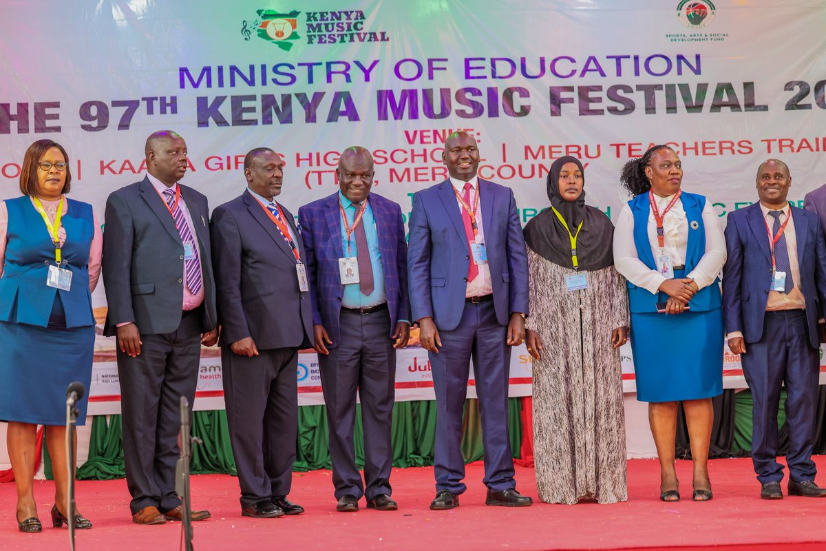 The 97th edition of the Kenya Music Festival 2025 was officially opened in Meru County on August 6th, following its kickoff on August 4th. Held under the theme “Enhancing the Creative Economy Through Artistic Expression for Sustainable Development,”.

#KenyaMusicFestival2025