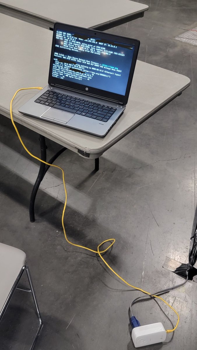 Nix Vegas community too far for you at DEF CON? We've got you covered. With our powerline Ethernet adapters, you can PXE boot anywhere in the LVCC this year. It is truly access anywhere!