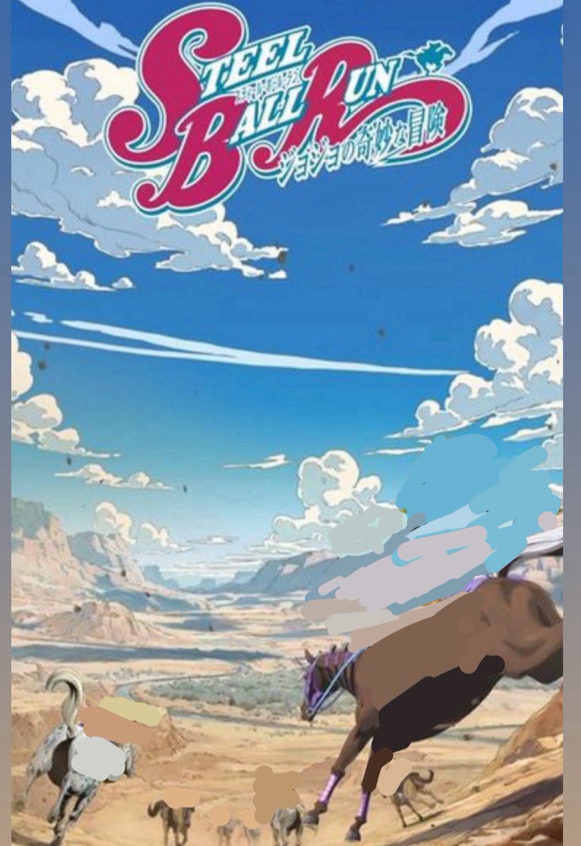 mistastinkyfeet's tweet photo. ANIME NEWS: Hirohiko Araki, author of Jojo's Bizarre Adventure confirms that the budget wasn’t enough to animate the characters of Steel Ball Run https://t.co/kuhSPnyyZU