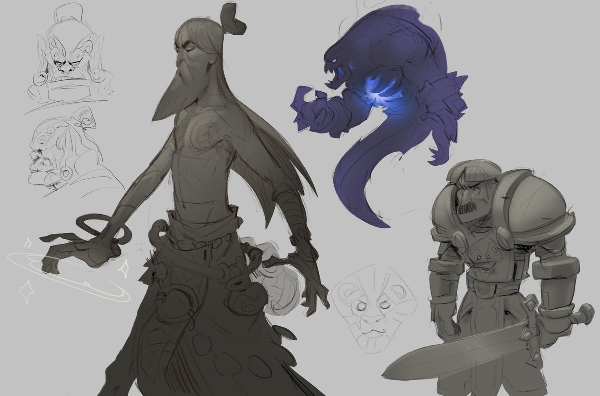 Some doodle I've made during the last stream. =)