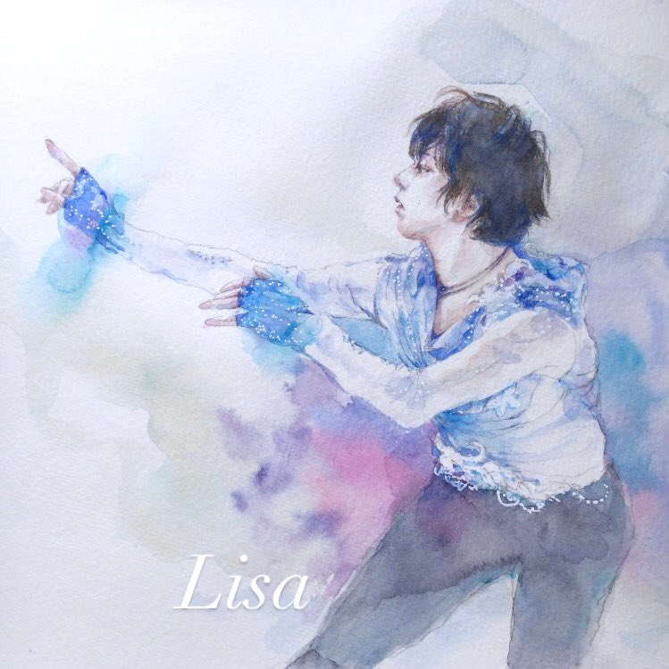 ラテ Happy new year 羽生結弦 絵画 Rachel 🫧🫧🫧 on X: 