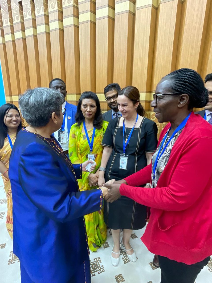 SEATINI UGANDA (@seatiniuganda) on Twitter photo 📸 A light moment shared!
SEATINI Executive Director, Jane Nalunga, shares a warm exchange with Ms. <a href="/USGRabab_UN/">Rabab Fatima</a> , UN Under-Secretary-General and Secretary-General of #LLDC3, during the Third UN Conference on Landlocked Developing Countries.
#LLDC3 #SEATINI #GlobalVoices 📸 A light moment shared!
SEATINI Executive Director, Jane Nalunga, shares a warm exchange with Ms. <a href="/USGRabab_UN/">Rabab Fatima</a> , UN Under-Secretary-General and Secretary-General of #LLDC3, during the Third UN Conference on Landlocked Developing Countries.
#LLDC3 #SEATINI #GlobalVoices
