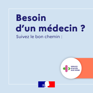 Prefet51's tweet image. #AccèsAuxSoins 🩺 |  Vous avez besoin d'une consultation médicale en urgence ? 

🔎 Trouvez la solution la plus adaptée en 3 étapes :
1⃣  Contactez votre médecin traitant 
2⃣  Consultez la carte des lieux de soins sur ➡️Sante.fr 
3⃣  En cas d’urgence vitale :…