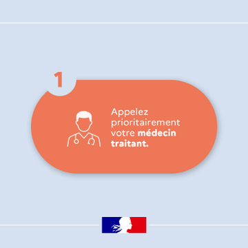 Prefet51's tweet image. #AccèsAuxSoins 🩺 |  Vous avez besoin d'une consultation médicale en urgence ? 

🔎 Trouvez la solution la plus adaptée en 3 étapes :
1⃣  Contactez votre médecin traitant 
2⃣  Consultez la carte des lieux de soins sur ➡️Sante.fr 
3⃣  En cas d’urgence vitale :…