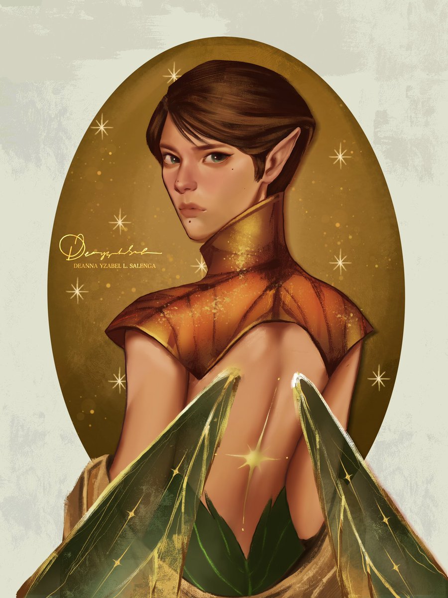 ⁺₊⋆ ☀︎ ⋆⁺₊ Born from golden rays and bravery, Faelen burns bright with magic that even the moon can’t resist. She’s the light behind every spell Aurora casts—and maybe the chaos too. ⁺₊⋆ ☀︎ ⋆⁺₊ 
  
#OC #artph 

See Aurora over at <a href="/catsuki_arts/">joie 🌙</a> !